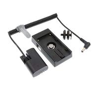 Uonecn Chargeur de Batterie de Rechange NP F970 vers DR E6 Plaque Adaptateur de Batterie factice pour Canon EOS 5DS R 5D Mark II 5D 70D 80D Mark III 5D Mark IV pour Sony NP F970