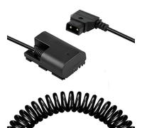 Uonecn D-Tap vers LP-E6NH Câble d'alimentation spirale pour appareil photo Canon R5C 30 cm - 1 m