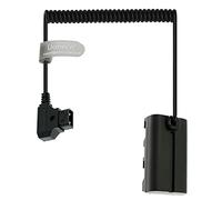 Uonecn D-Tap vers NP F550 Câble d'alimentation pour batterie factice compatible avec Sony NP F550|F570|F970 |Atomos Ninja V Monitor (câble spiralé)