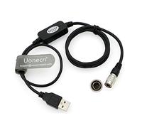 Uonecn Hirose connecteur USB Boost vers 4 Broches mâle 5V vers 12V câble d'alimentation pour Zoom F8 F4|Zaxcom Sound Devices 1Meter
