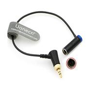 Uonecn Mini XLR 3 broches vers angle droit Câble audio TRS 3,5 mm avec profil bas pour Canon EOS-C70 vers Sennheiser-EK-100 G4/G3