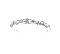 Uongeod Diadème de mariée en strass et cristal pour femme et fille - Argenté