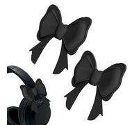 Uonguon Aesthetic Headphone Bows - 1 Pair Silicone Attachment Accessories, Cute Decorative Clips for Over-Ear Headsets, Whimsical Tech Gear, Fashionable Game Accessory for Women Girls Teens Students
