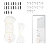 Uonguon Balcony Netting for Pets, Anti-Fall Mesh Cat Safety Fence for Patio, Pet Guard Netting for Balcony, Stairs, Doorway, Window, Gate, Deck, Friendly, 9.84x6.56ft