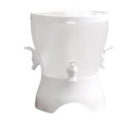 Uonguon Beverage Dispenser, 5.3L Leakproof Drink Pitcher, Rotating Jug with Spigot and Three Compartment Design, Ideal for Juice Iced Tea Lemonade Cold Brew Parties Picnics Home
