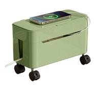 Uonguon Boîte De Gestion De Câbles | Rangement de Fils avec Roulettes | Plateau De Gestion Des Cordons De Bureau - Pour Espace de Travail Salon Chambre Table d'Ordinateur Support TV Setup de Jeu