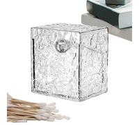 Uonguon Boîte de rangement pour cotons-tiges | Distributeur d'adhésif sans perçage | Boîte murale pour cotons-tiges, salle de bain, chambre à coucher, salle de douche, dortoir, rouge à lèvres, ombres