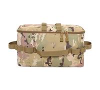 Uonguon Camping Utensil Bag, Waterproof Seasoning Jar Pouch, 13.78x8.27x6.69 inches Large Zippered Storage Organizer, Portable and Sturdy for Picnic, Barbecue, Traveling, Adventure