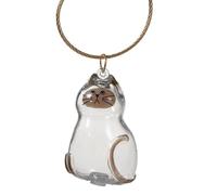 Uonguon Cat Hair Storage Bottle, Clear Portable Small Storage Bin, 1.77 inches Pet Keepsake Container, Travel Friendly Hairs Collector, Sympathy Memorial, Home and Outdoor Use
