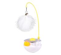 Uonguon Cat Toy Wand, Interactive Cats Toy, 3.54x2.56x6.3 inches Engaging Play Stick, Simulated Hunting Ball, Durable Build, Pet Toys for Scratching Training Exercise Indoor Outdoor and Travel Use