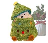 Uonguon Christmas Stuffed Animals - Festive Tree Shape Plush Decor, Cute Puppy Doll Design, Soft Touch Premium Crafting for Kids Holiday Bedroom, Collectible Dolls, 11.8x7.1 inches