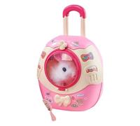 Uonguon Electric Bunny Toy - Realistic Backpack Pet, Interactive Electronic Walking Rabbit with Realistic Sounds, Plush Animal Doll, Animated Bunny Pet, Battery Operated Companion for Birthday