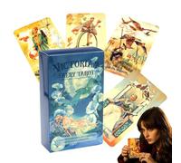 Uonguon Fairy Tarot, Funny Card Deck, Portable Game with Whimsical Illustrations and Cooperative Strategy, Fun Family Toy for Gatherings, Game Night, Or, Pocket-Sized Edition