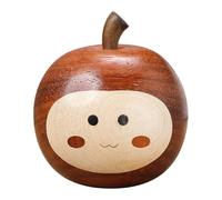 Uonguon Fruit Statue - Hand-Carved Wood Sculpture, Hand-Carved Figurine Ornament with Organic Texture, Cute Sculpture Craft for Nightstand Dressing Table Bedside, Mini Home Decor