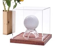 Uonguon Golf Ball Display Cases, Acrylic Transparent Golf Balls Displays Rack, 3.7x3.7x3.4 inches Dust Protection Square Trophy Storage Case Ideal for Home, Living Room, Bedroom, and Study Rooms
