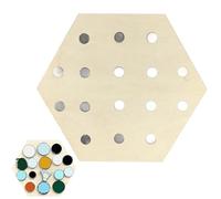 Uonguon Golf Ball Marker Display - Wall Mounted Shelf, Multifunctional Wooden Magnetic Storage Board, Professional Sports Frame, Decorative Collector Case for Organizing and Showcasing Tournament