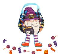 Uonguon Halloween Treat Bags, Reusable Tricks Or Treats Bag, 11.42x7.87 inches Non Woven Fabric Snack Tote for Toy, Candy, Event Organizers, Haunted House, Retail Store, School Parties