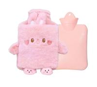Uonguon Hot Water Bottles - Leak-Proof Detachable Cover, Heating Pouch with Soft Plush Sleeve, Thermal Warming Bag, Portable Hand Warmer, Winter Gift for Family Students Adults Home Indoor Office