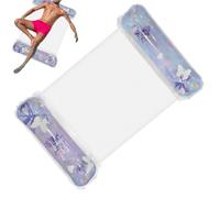 Uonguon Inflatable Pool Floats - Pool Float Chair, Glitter Water Lounge Chair Lake with High-Buoyancy Reinforced Mesh Seat, Inflatable Tanning Raft, Portable Water Lounger for Beach River