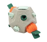 Uonguon interactifs pour chien, balle distributrice de , 13,5 x 13 x 11 cm, jouet couineur à mâcher, aide au nettoyage des dents, mangeoire puzzle pour petites, moyennes et grandes