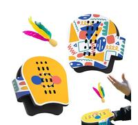 Uonguon Jeu de pagaie Familial - Ensemble de Volant Portable, Sport de pagaie en Plein air, Jeu pour et Adultes avec entraînement de Coordination œil-Main, Accessoire de Camping, Outil