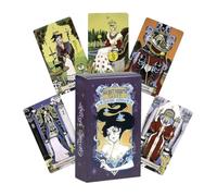 Uonguon Jeu de Tarot Oracle de 78 Cartes, de Divination sur Le thème de l' avec Livre d'affirmation Positive, Taille de Carte compacte de 10,7 x 6 cm, expérience perspicace pour la Lecture
