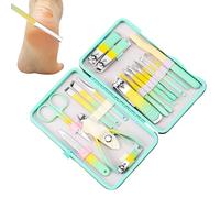 Uonguon Kit De Manucure Pour Femmes - 18 Pièces Multifonctionnel Complet,Coffret Pour Les Ongles - Pour Femme Fils Fille Famille Hommes Femmes Garçons Filles Jeunes Adolescents