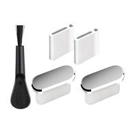 Uonguon Lot de 2 bouchons anti-poussière USB étanches avec brosse de nettoyage pour téléphone portable et tablette, usage quotidien, extérieur, commutation, maison, salle de sport, bureau, accessoire