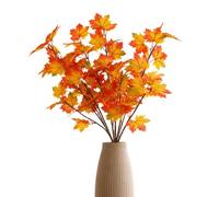 Uonguon Lot de 3 branches d'automne artificielles réalistes rouges pour | Fausses tiges de Thanksgiving pour la saison de la récolte, table extérieure, cour, ferme, jardin, entrée, fenêtre