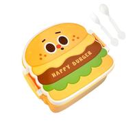 Uonguon Lunch Box Kids - Portable Microwaveable Food Container, Divided Leak Resistant Meal Box, Safe Lunch Organizer, Snack Salad Fruit Storage Container, Reusable Food Carrier for Home Kitchen