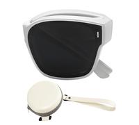 Uonguon Lunettes de pliables, protection UV, 15,5 x 14 x 5,8 cm, lunettes de pliables, ajustement sportif, vision confortable, idéales pour les voyages, la plage, le vélo, la randonnée