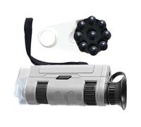 Uonguon Microscope pour, Grossissement 100X, Microscope pour Pièces, Jouet Éducatif Scientifique Apprentissage Scientifique Exploration en Plein Air Étude de la Nature Projets de Classe Pièce