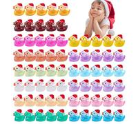 Uonguon Mini Canards Qui Brillent dans Le Noir,Lot de 70 Figurines de Canard Qui Brillent dans Le Noir - Mini Canards en résine, Ornements Lumineux DIY, Cadeau suffisant pour Un ami, Un collègue ou