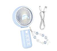 Uonguon Mini Handheld Fan 3 Speeds Pocket Cooling Gadget Rechargeable Portable Device, Practical Daily Organizer, Compact Cooling Tool, for Travel, Outdoor, Patio, Beach, Camping, Backyard, Office, S