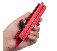 Uonguon Outils De Traçage Pour Bois - Règle de Mesure de Précision à 4 Côtés | Trusquin sur Bois et Règle de Jauge pour Charpentier | Pour La Construction, La Charpente, Le Dessin, La Coupe De