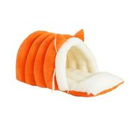 Uonguon Panier Pour Chat - Nid En Peluche D'Hiver Anti-Dérapant - Cave Chaude Et Fermée Pour Chat - pour Dormir et Apaisement Chiot Petit Chien Animal de Compagnie Intérieur Appartement Balcon Dortoir