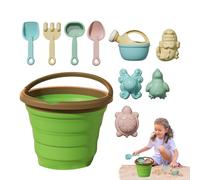 Uonguon Petits De Sable | Kit de Château de Sable,Kit Creusement avec Seau Fruit Pliable 3 Ans Plus, Jardin Vacances Plage Camping Arrière-Cour