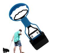Uonguon Pooper Scooper, Pet Poop Picker, Foldable Long Handle Tool, 11.02x3.43x0.79 inches Lightweight Waste Grabber, Easy Cleanup for Lawn, Yard, Garden, Apartment and Backyard