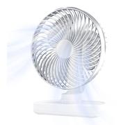 Uonguon Portable Fan, Oscillating Cooling Fan, 8.07x6.3x3.74 Inches USB Rechargeable Compact Design, 4 Speed Adjustable Lightweight Cooler for Outdoor Adventures, Studio, Camping, Beach