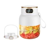 Uonguon Portable Juicer Blender, 600ml Juicer Machine, USB Rechargeable, Digital Display, Food Processor Blender, Smoothie Maker