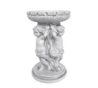 Uonguon Pot de Fleurs, Statue d'ange en résine avec Design rétro Vintage, 17 x 20 x 29 cm, récipient de Jardin décoratif avec détails artistiques, Support de pour terrasse, Porche, Balcon