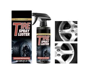 Uonguon Spray Brillant pour Pneus,Agent de Restauration pour Jantes 120ml | Spray Pour Jantes Faible Mousse | Pour Tout Terrain Maison Extérieur Garage Voiture Véhicule Automobile Camping-Car Urbain