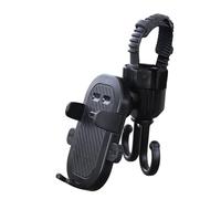 Uonguon Support de téléphone multifonction 2 en 1 pour poussette, support pour smartphone, crochet de sac pour chariots d'épicerie, 15,5 x 8,5 cm, idéal pour une commodité occupée