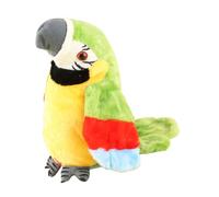 Uonguon Talking Parrot Toy, Realistic Plush Bird That Repeats What You Say, 4.72x4.33x8.66 inches Interactive Twerking Animal Educational Toy for Speech Training, Travel, Daycare, Nursery, Backyard