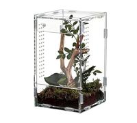 Uonguon Terrarium à araignée sauteuse | Habitat de Mygale en Acrylique - Boîte pour mygales et araignées,Observation, Maison, Animalerie, Chambre, Salon, Bureau