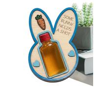 Uonguon Wine Rack - Cute Aesthetic Easter Rabbit Wine Rack, Whimsical Animal Bottle Stand with Detailed Hand-Painted Finish, Sturdy Countertop Base, Small Decorative Sculpture for Home Desk