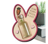 Uonguon Wine Rack - Cute Aesthetic Easter Rabbit Wine Rack, Whimsical Animal Bottle Stand with Detailed Hand-Painted Finish, Sturdy Countertop Base, Small Decorative Sculpture for Home Desk