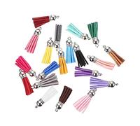 Uonlytech 1 Ensemble Kit de Porte Clés Diy avec Glands Cercles Acryliques pour Porte Clés Personnalisés