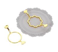 Uonlytech 1 Ensemble Kit de Tampon de Scellement avec Moule à Cire Tapis Silicone Moules Floral