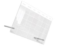 Uonlytech 1 Ensemble Tableau Memo Transparent Effaçable à Sec pour Planificateur de Pratique et Réutilisable avec Accessoires